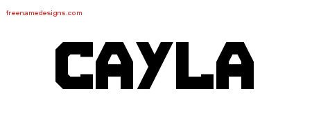 Cayla Titling Name Tattoo Designs