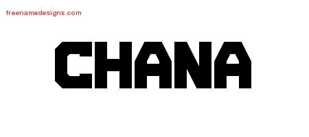 Chana Titling Name Tattoo Designs