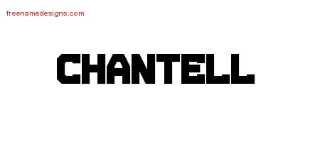 Chantell Titling Name Tattoo Designs