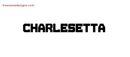 Charlesetta Titling Name Tattoo Designs