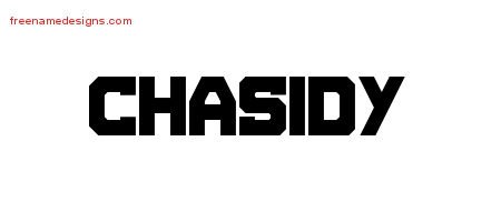 Chasidy Titling Name Tattoo Designs
