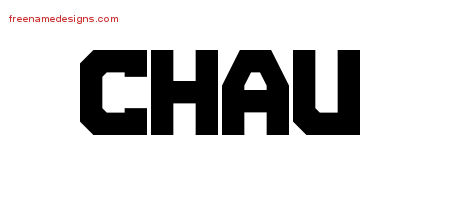 Chau Titling Name Tattoo Designs