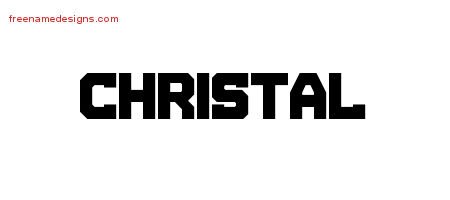 Christal Titling Name Tattoo Designs