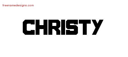 Christy Titling Name Tattoo Designs