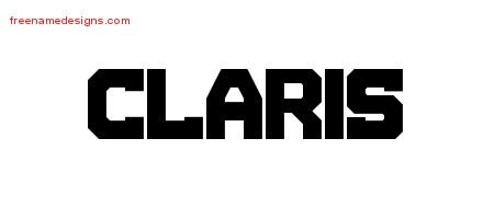 Claris Titling Name Tattoo Designs