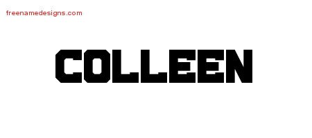 Colleen Titling Name Tattoo Designs