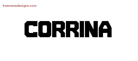 Corrina Titling Name Tattoo Designs