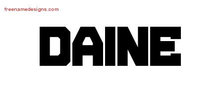 Daine Titling Name Tattoo Designs
