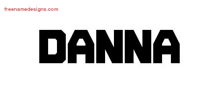 Danna Titling Name Tattoo Designs