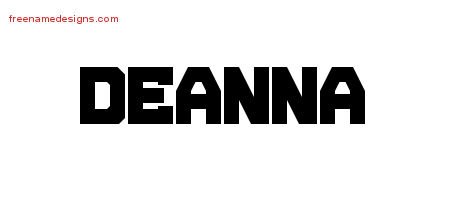 Deanna Titling Name Tattoo Designs