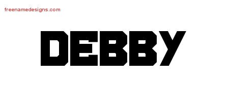Debby Titling Name Tattoo Designs
