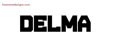 Delma Titling Name Tattoo Designs