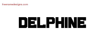 Delphine Titling Name Tattoo Designs