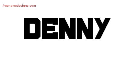 Denny Titling Name Tattoo Designs