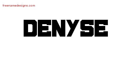 Denyse Titling Name Tattoo Designs