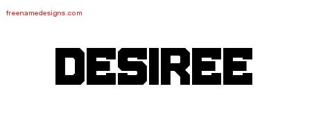 Desiree Titling Name Tattoo Designs