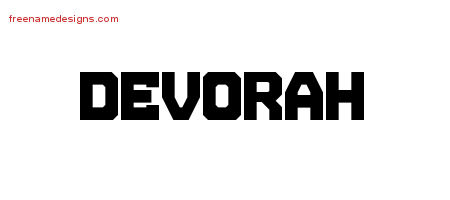Devorah Titling Name Tattoo Designs