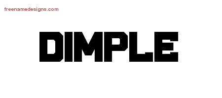 Dimple Titling Name Tattoo Designs