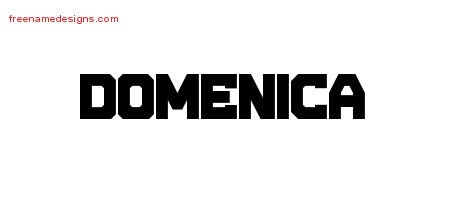 Domenica Titling Name Tattoo Designs