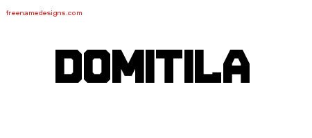 Domitila Titling Name Tattoo Designs