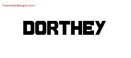 Dorthey Titling Name Tattoo Designs