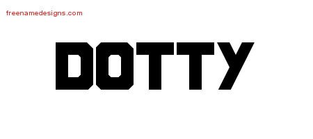 Dotty Titling Name Tattoo Designs
