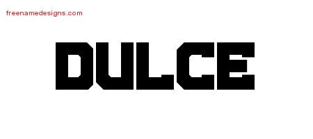 Dulce Titling Name Tattoo Designs
