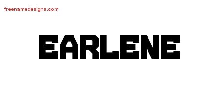 Earlene Titling Name Tattoo Designs