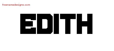 Edith Titling Name Tattoo Designs