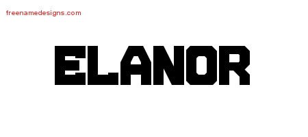 Elanor Titling Name Tattoo Designs