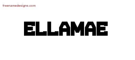 Ellamae Titling Name Tattoo Designs