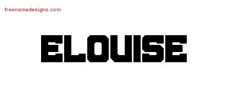Elouise Titling Name Tattoo Designs