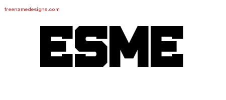 Esme Titling Name Tattoo Designs