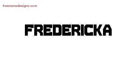 Fredericka Titling Name Tattoo Designs