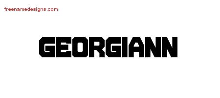Georgiann Titling Name Tattoo Designs