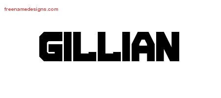 Gillian Titling Name Tattoo Designs