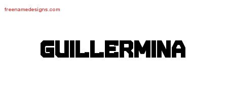 Guillermina Titling Name Tattoo Designs