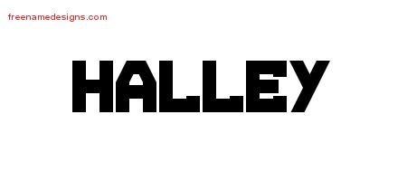 Halley Titling Name Tattoo Designs