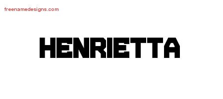 Henrietta Titling Name Tattoo Designs