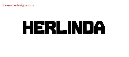 Herlinda Titling Name Tattoo Designs