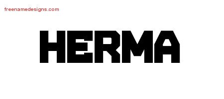 Herma Titling Name Tattoo Designs