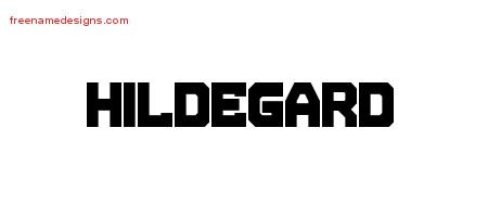Hildegard Titling Name Tattoo Designs