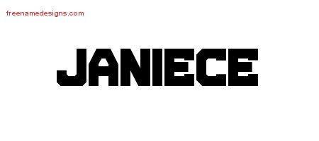 Janiece Titling Name Tattoo Designs