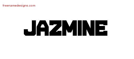 Jazmine Titling Name Tattoo Designs