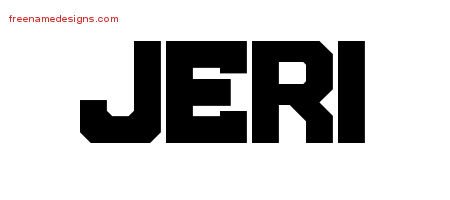 Jeri Titling Name Tattoo Designs