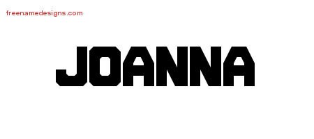 Joanna Titling Name Tattoo Designs