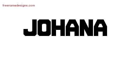 Johana Titling Name Tattoo Designs