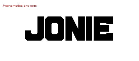Jonie Titling Name Tattoo Designs