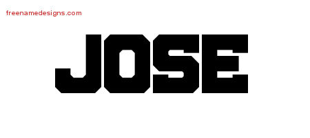 Jose Titling Name Tattoo Designs