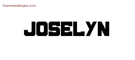 Joselyn Titling Name Tattoo Designs